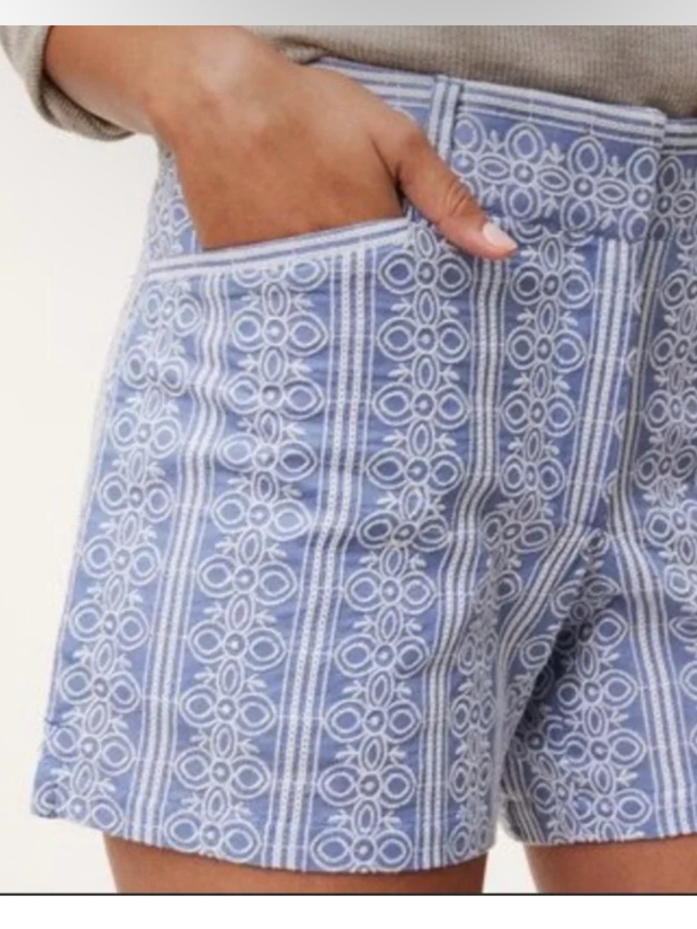 Loft Embroidered Shorts Riviera